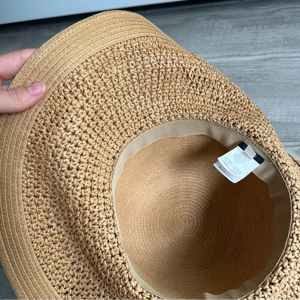 J. Crew Tan Paper Sun Hat